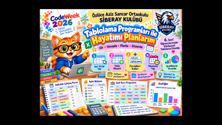 10.	Tablolama Programları İle Hayatımı Planlarım